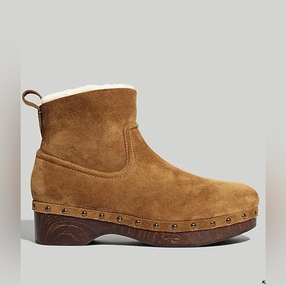 madewell The Marceline Clog Boot in Shearling Size 5.5 - Picture 1 of 6